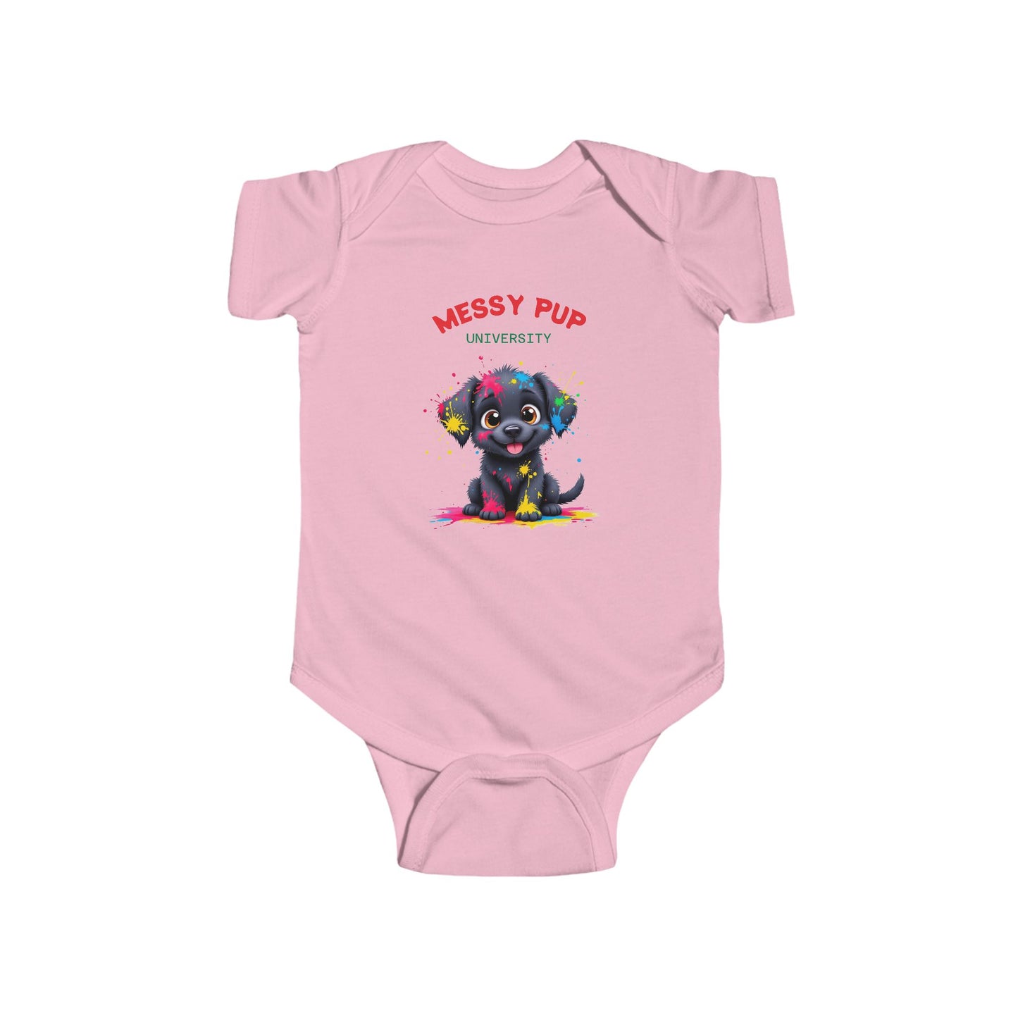 Messy Puppy University Infant Bodysuit - Cute & Playful Baby Apparel
