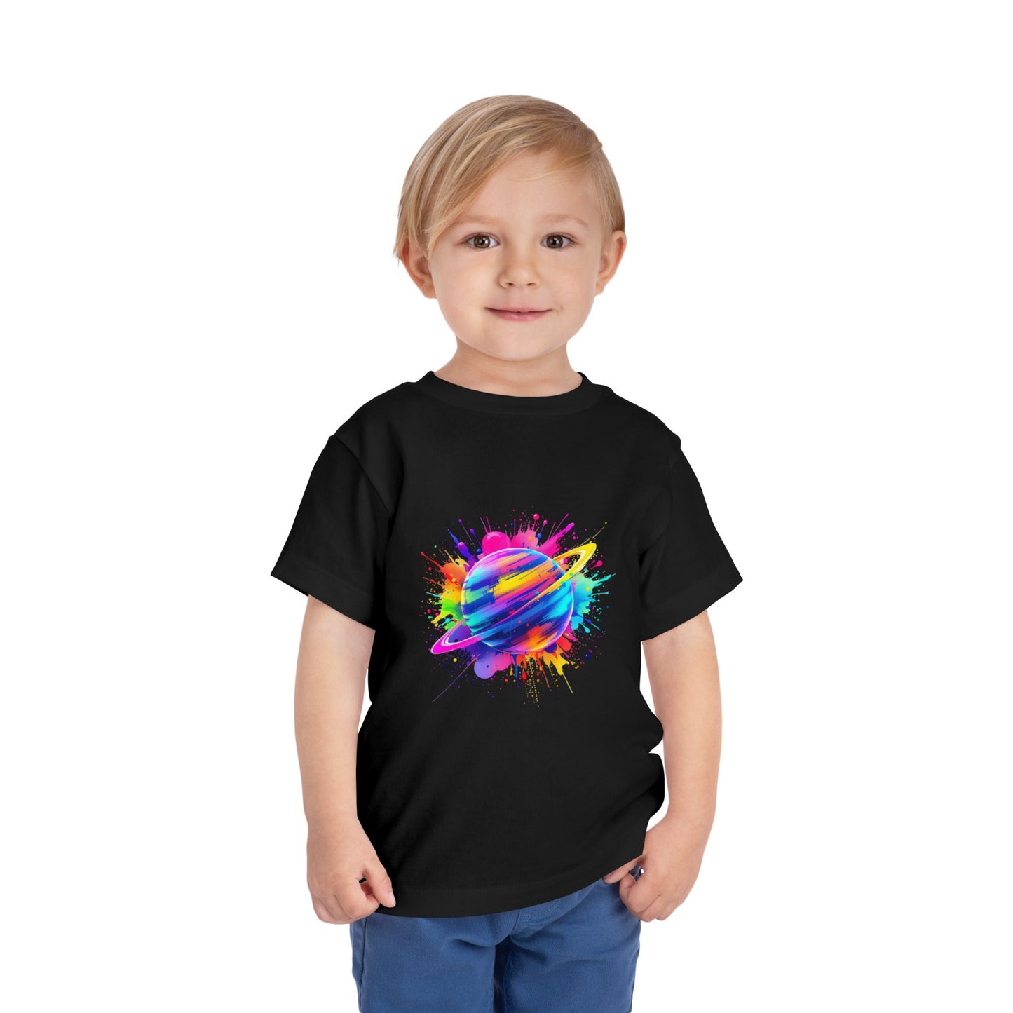 Colorful Planet Toddler Short Sleeve Tee - Fun & Playful Kids Shirt