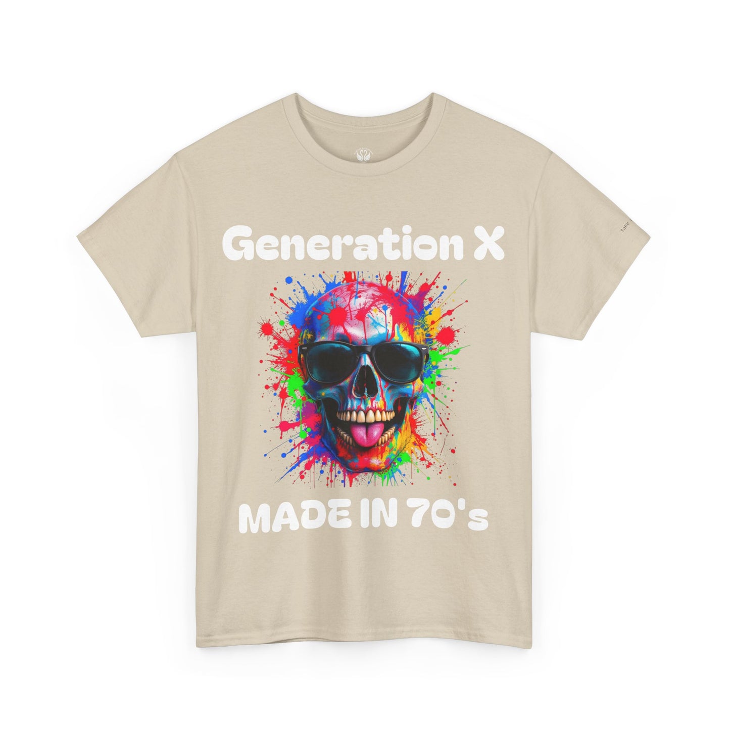 Vibrant Skull Graphic Unisex Heavy Cotton Tee