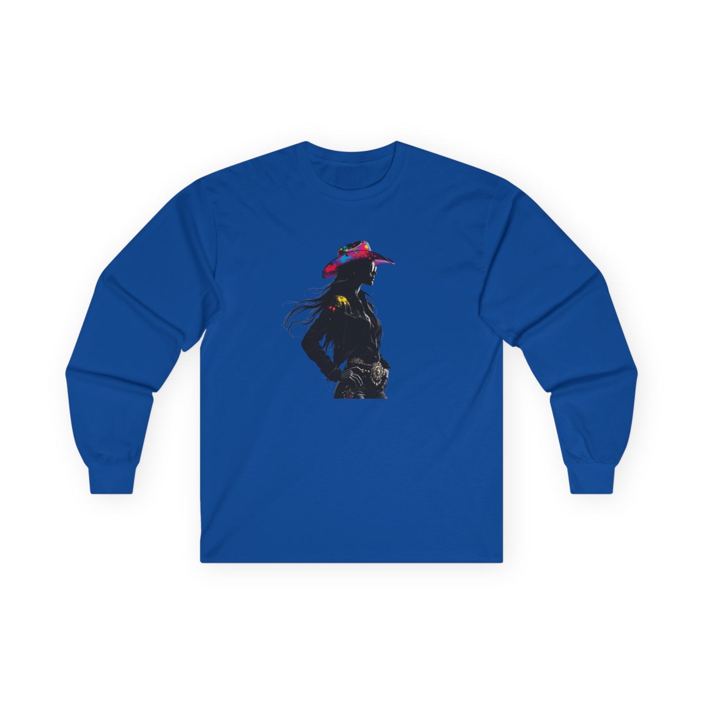 Bohemian Cowgirl Long Sleeve Tee - Perfect for Festivals and Everyday Wear