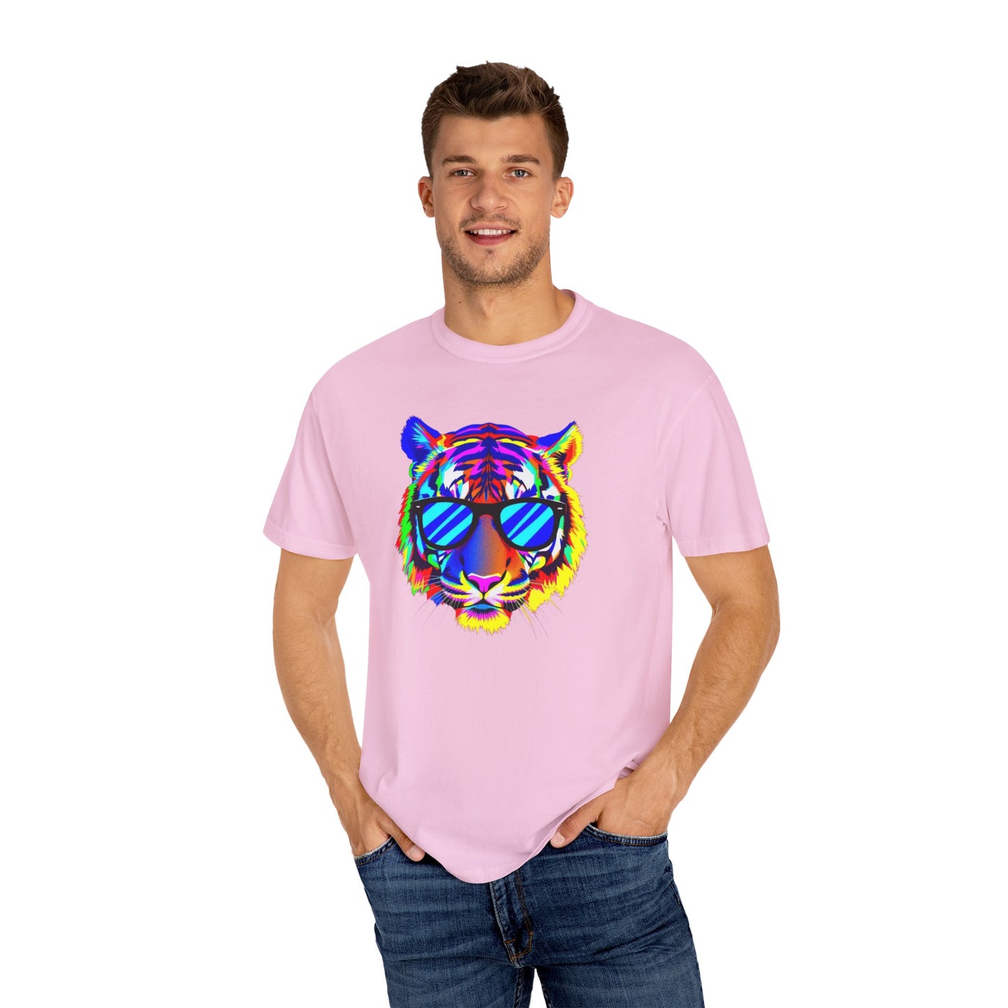 Vibrant Tiger Graphic T-Shirt - Unisex, Cool & Colorful Design
