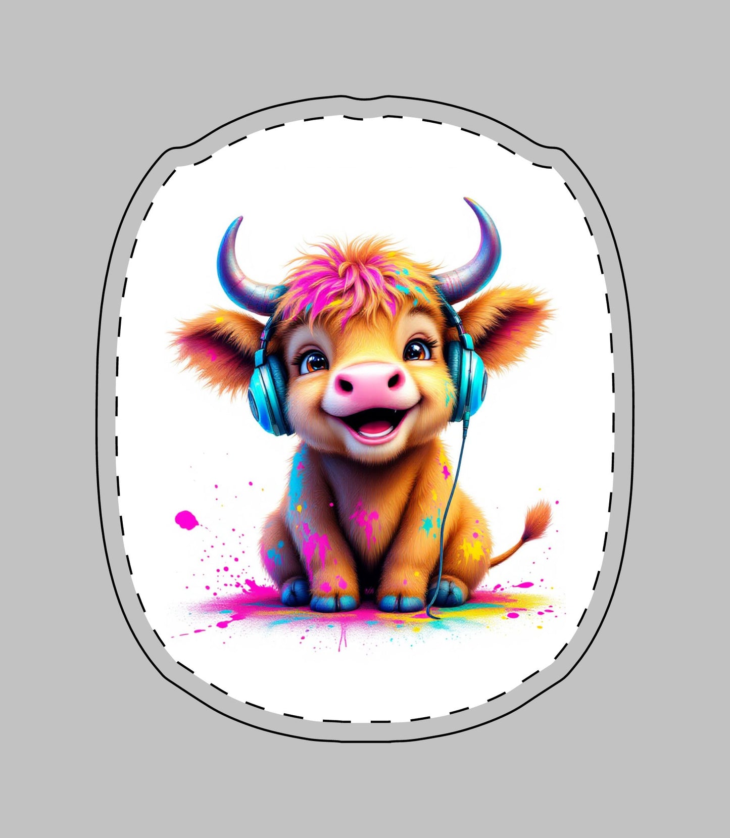 Cute Cow AirPod Max Cases with Headphones Design