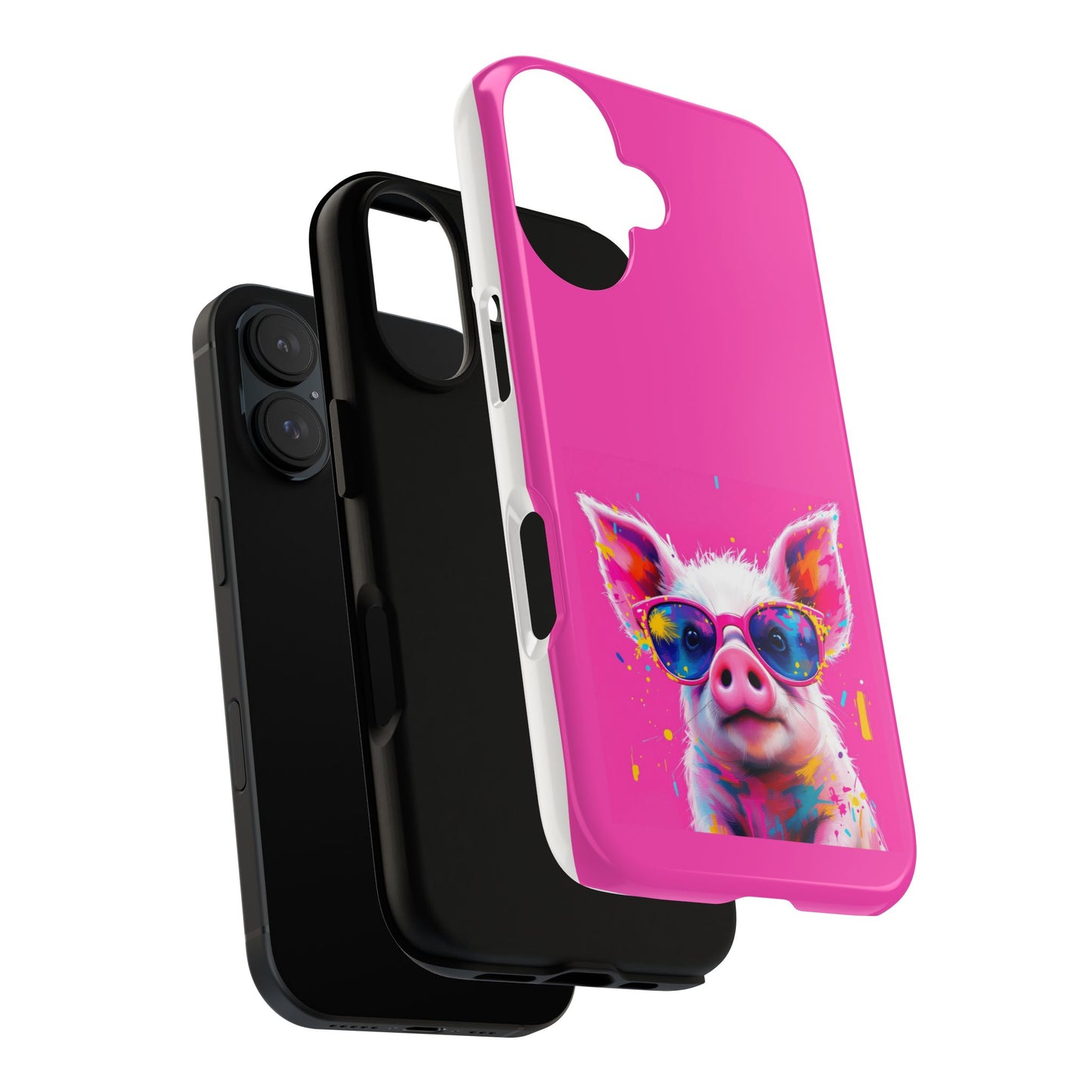 Colorful Pig Phone Case - Tough & Stylish