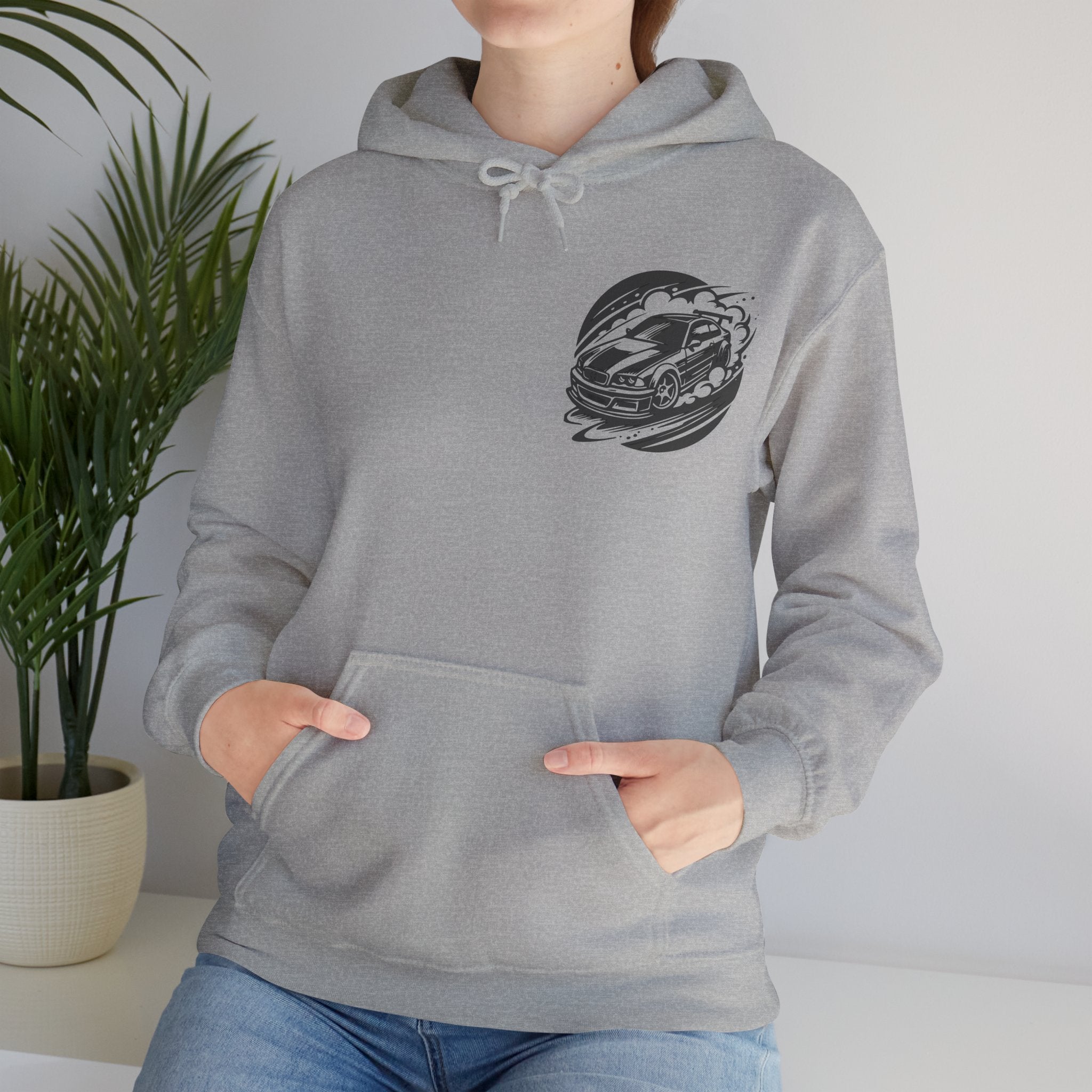 Cool Car Graphic Hoodie for Car Lovers, Unisex Pullover, Automotive Gift, Streetwear, Racing Apparel, Casual Wear