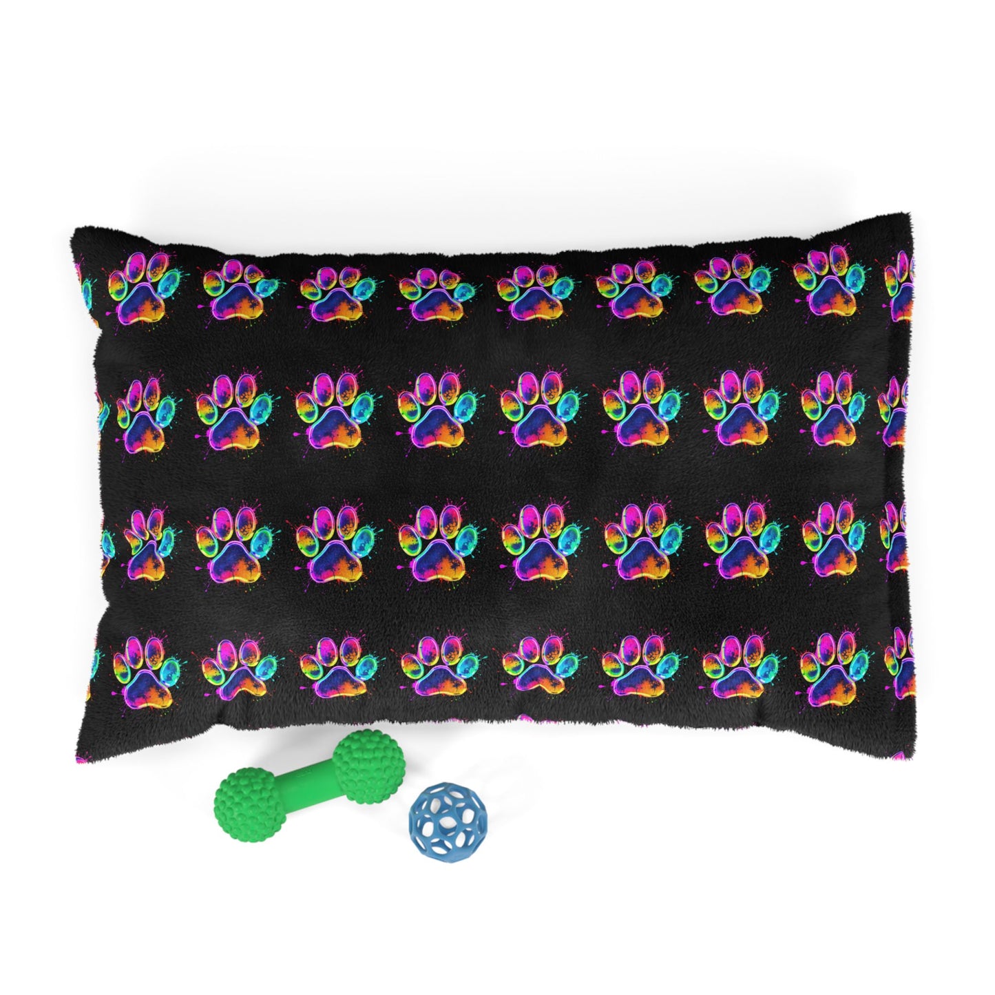 Colorful Paw Print Pet Bed - Cozy and Stylish Dog Bed for Pet Lovers