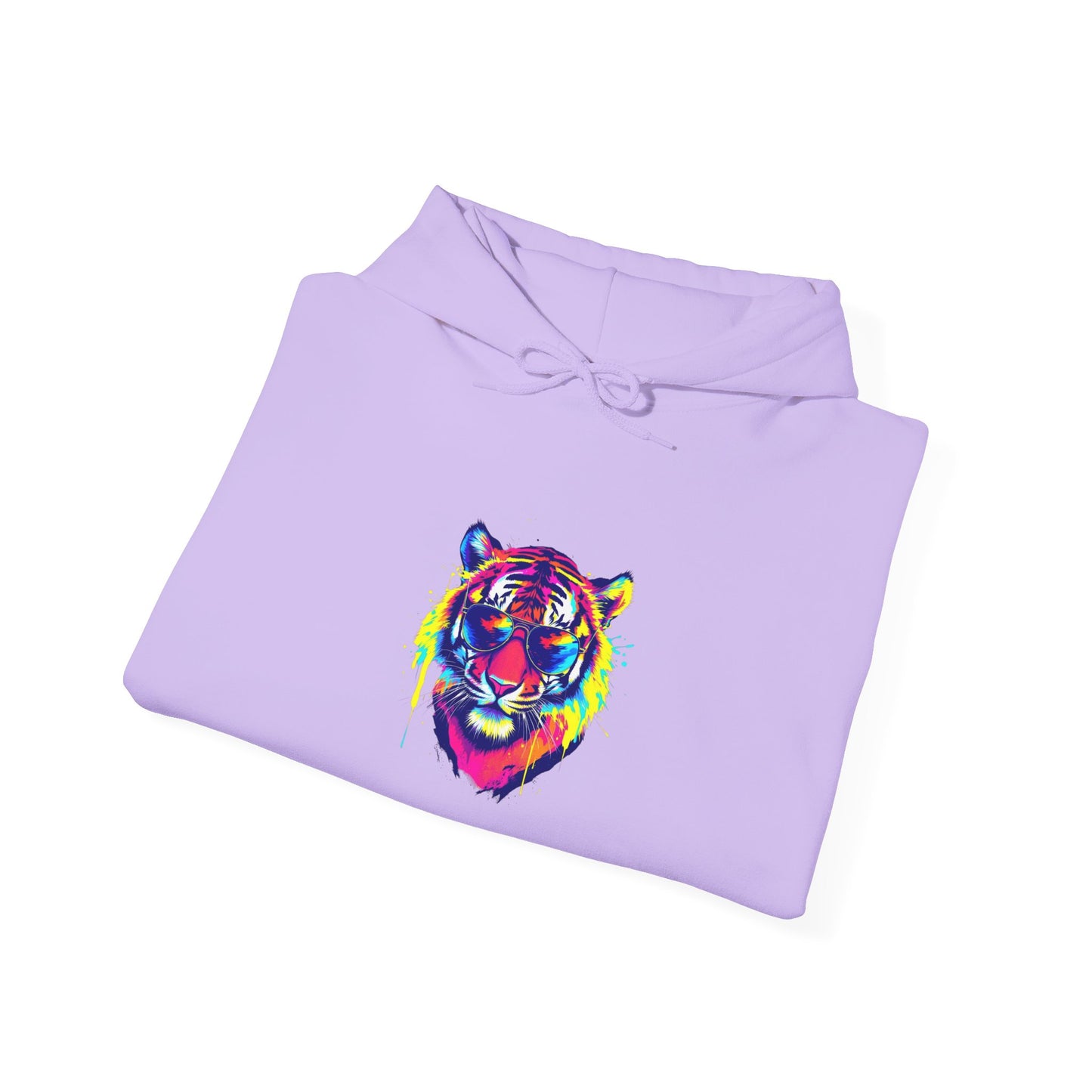 Vibrant Tiger Graphic Hoodie - Unisex Heavy Blend™ with 'STEALTH MODE' Design