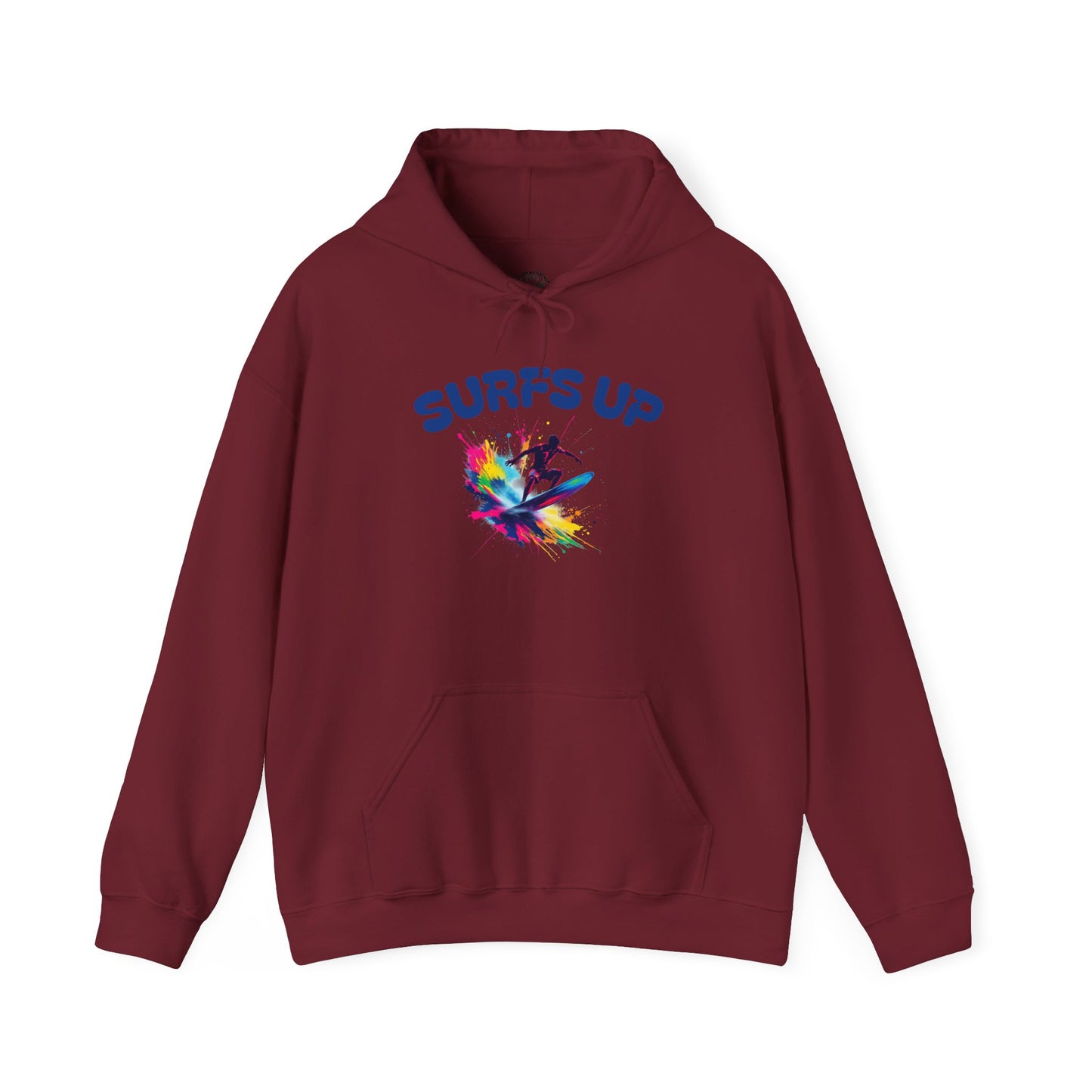 Surf's Up Unisex Heavy Blend Hooded Sweatshirt - Vibrant Beachwear for Surfers