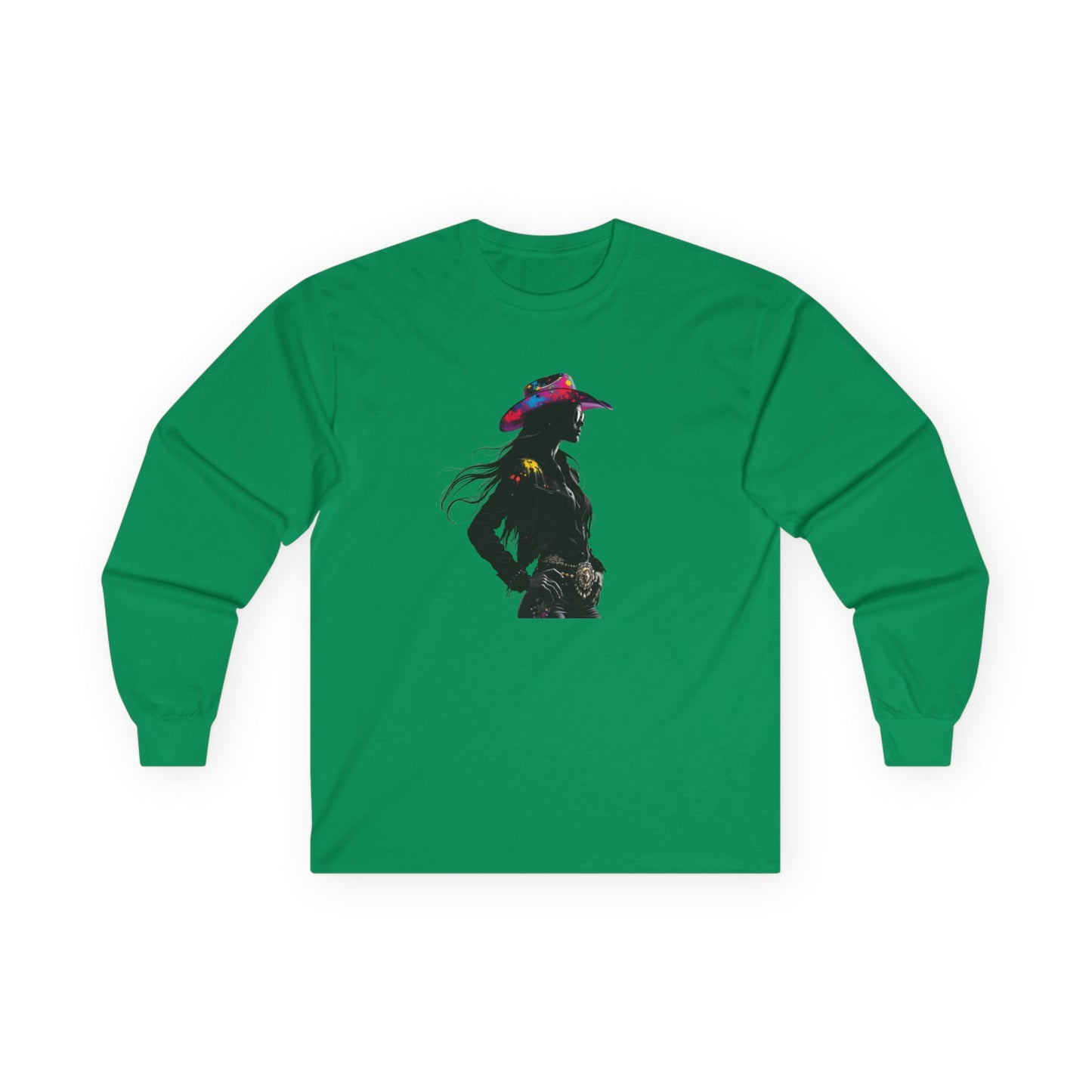 Bohemian Cowgirl Long Sleeve Tee - Perfect for Festivals and Everyday Wear