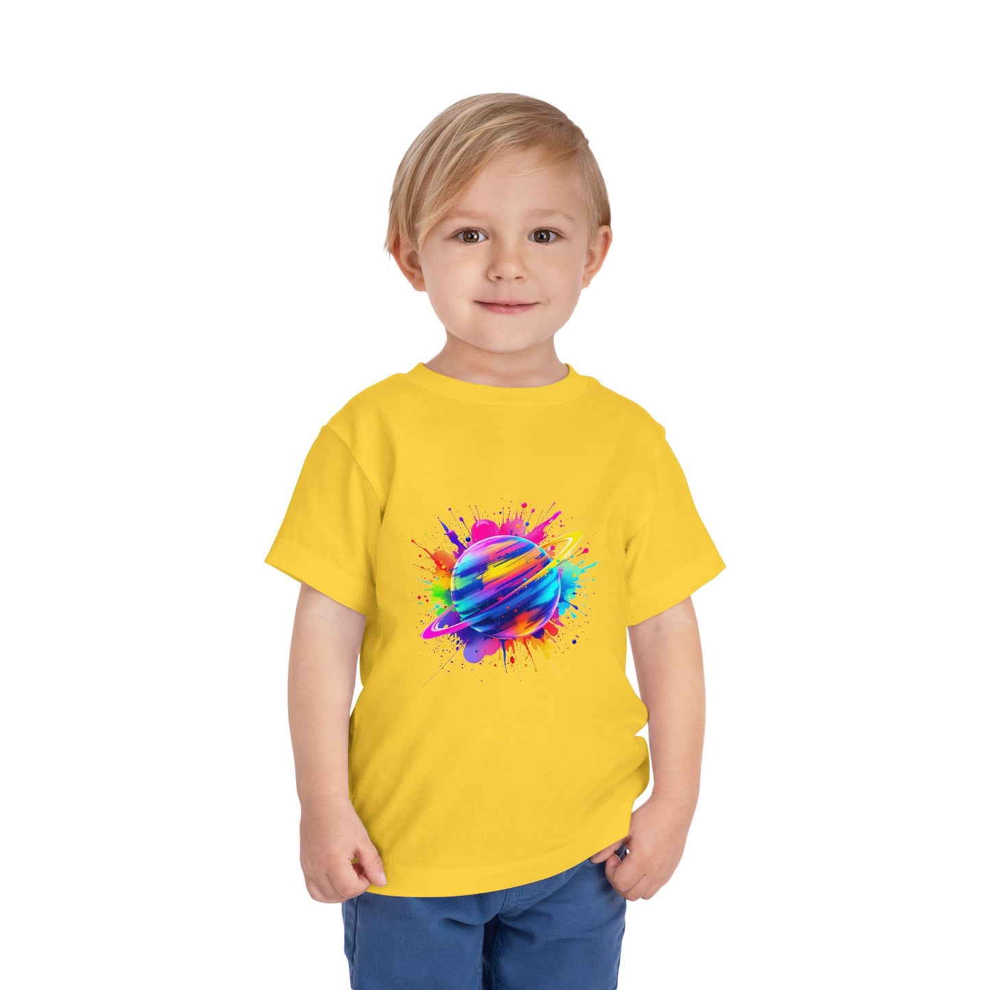 Colorful Planet Toddler Short Sleeve Tee - Fun & Playful Kids Shirt