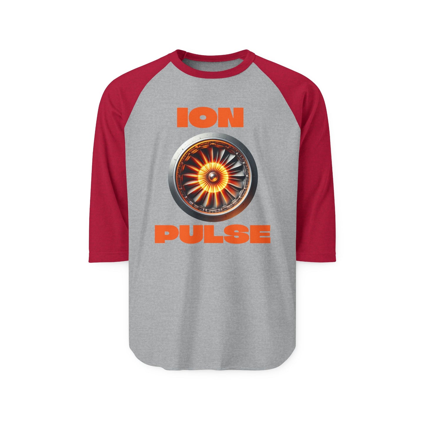 ION PULSE Unisex Three-Quarter Sleeve Raglan Shirt - Perfect for Motorsports Fans