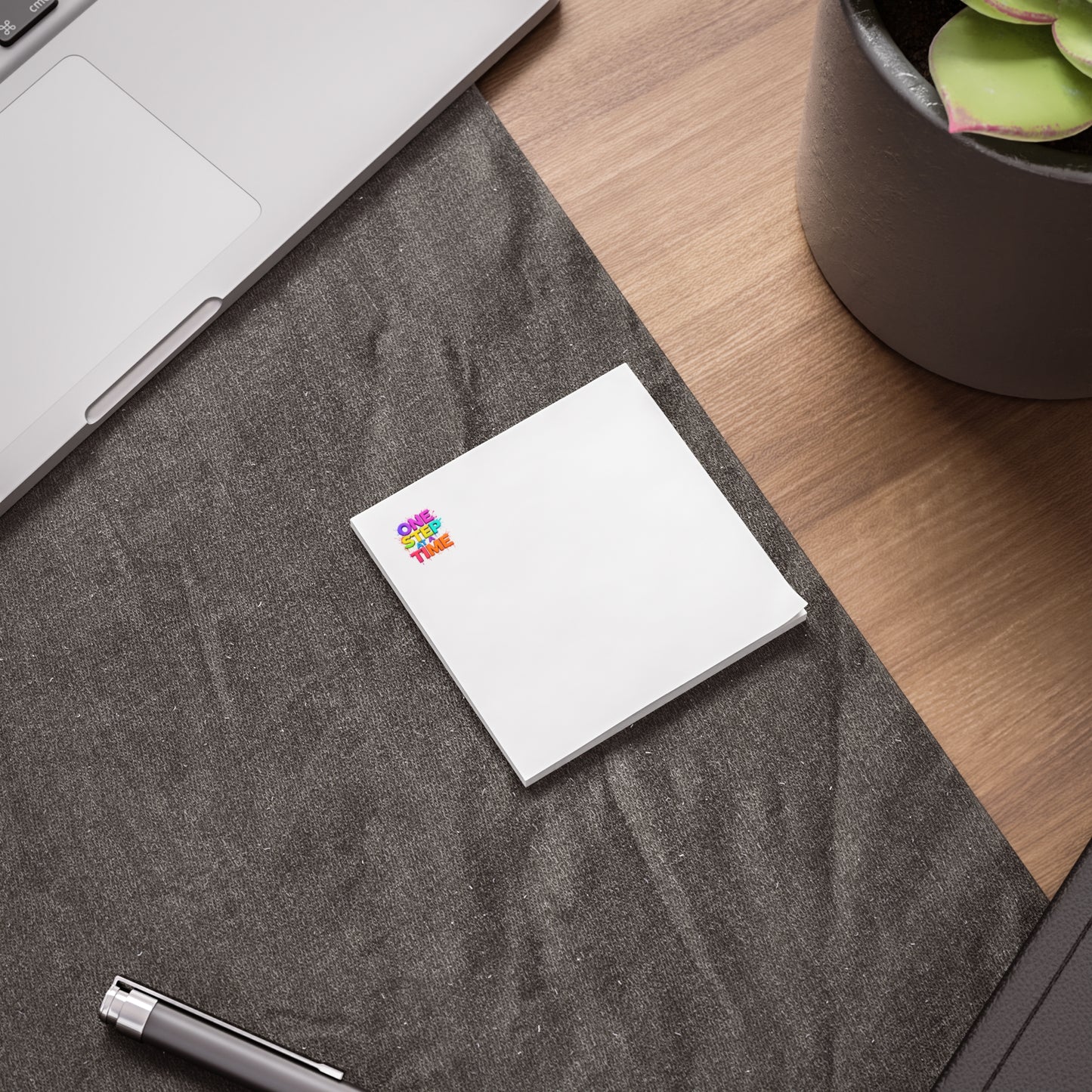 Colorful Motivational Post-it® Note Pads - 'One Step at a Time'