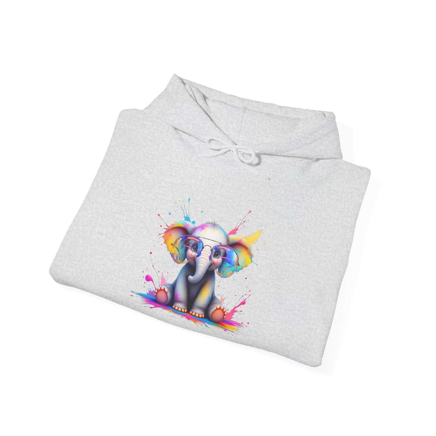 Colorful Elephant Design Unisex Heavy Blend™ Hooded Sweatshirt - Never Forget
