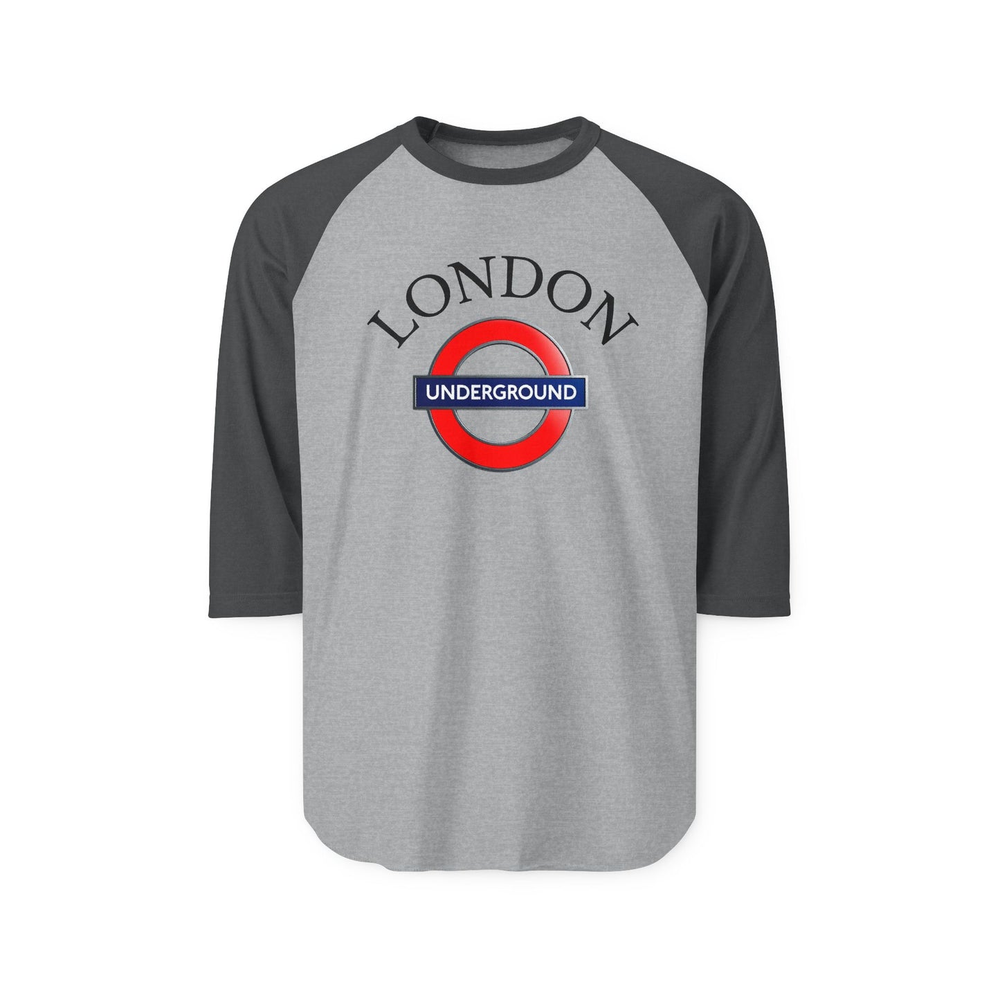 London Underground Unisex Raglan Shirt - Three-Quarter Sleeve Tee
