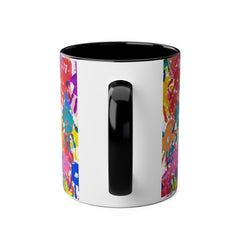 Vibrant Handprint Coffee Mug - 11oz Colorful Gift for Kids & Families