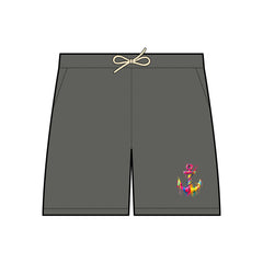 Vibrant Unisex Fleece Sweat Shorts with Artistic Design - Perfect for Summer Leisure and Active Days