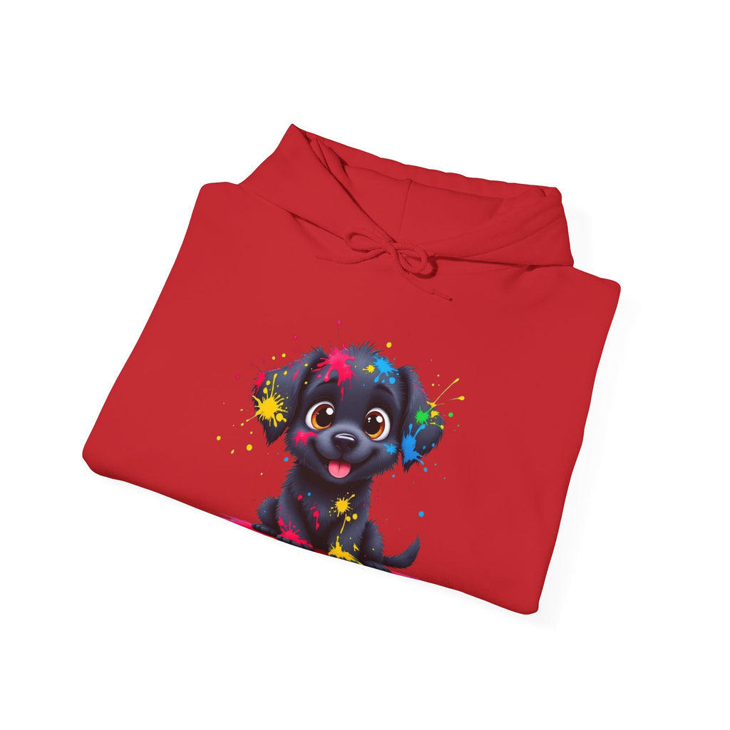 Colorful Puppy Sweatshirt - Cozy Pet Lover Hoodie, Gift for Dog Owners, Birthday Present, Dog-Themed Apparel, Animal Lover Fashion