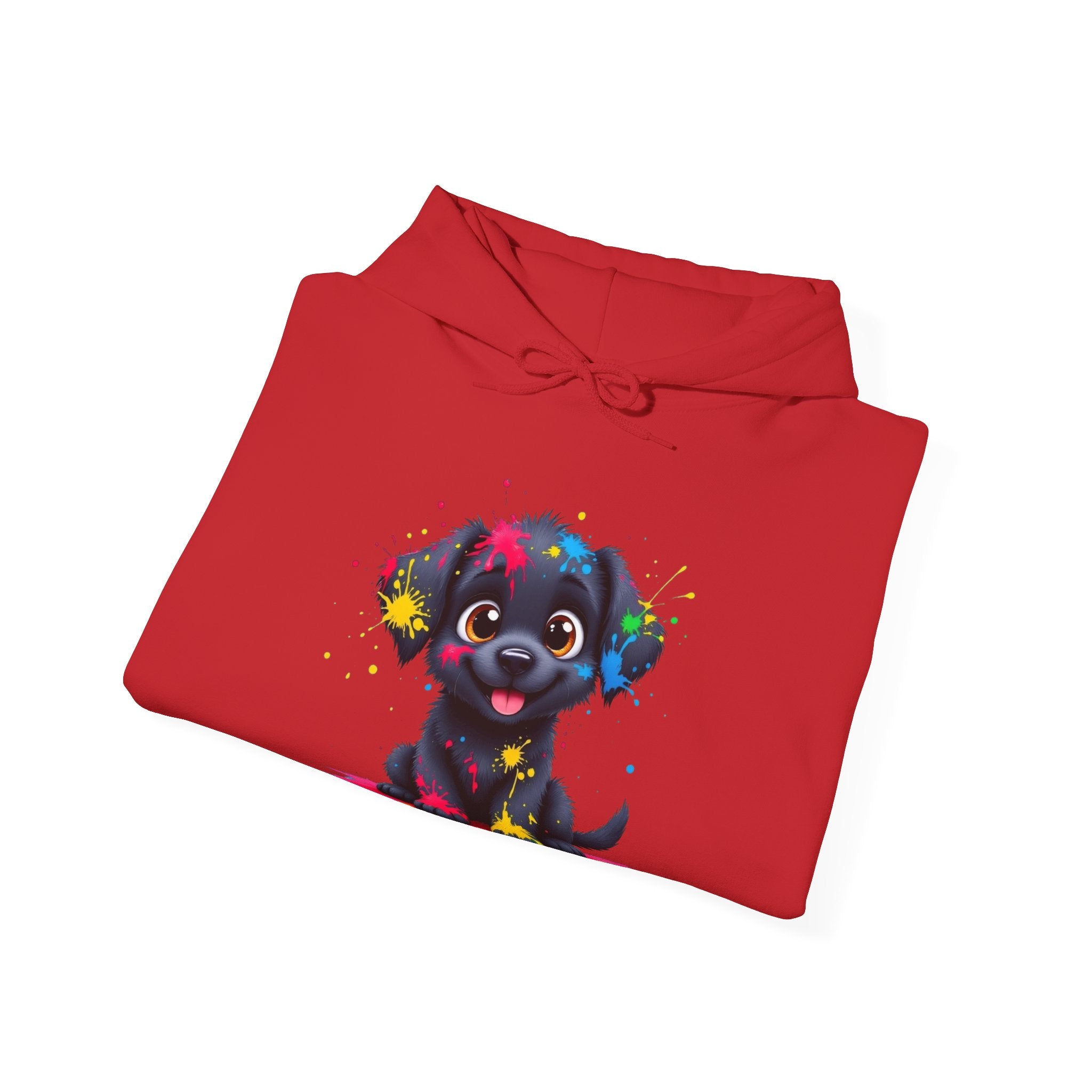 Colorful Puppy Sweatshirt - Cozy Pet Lover Hoodie, Gift for Dog Owners, Birthday Present, Dog-Themed Apparel, Animal Lover Fashion