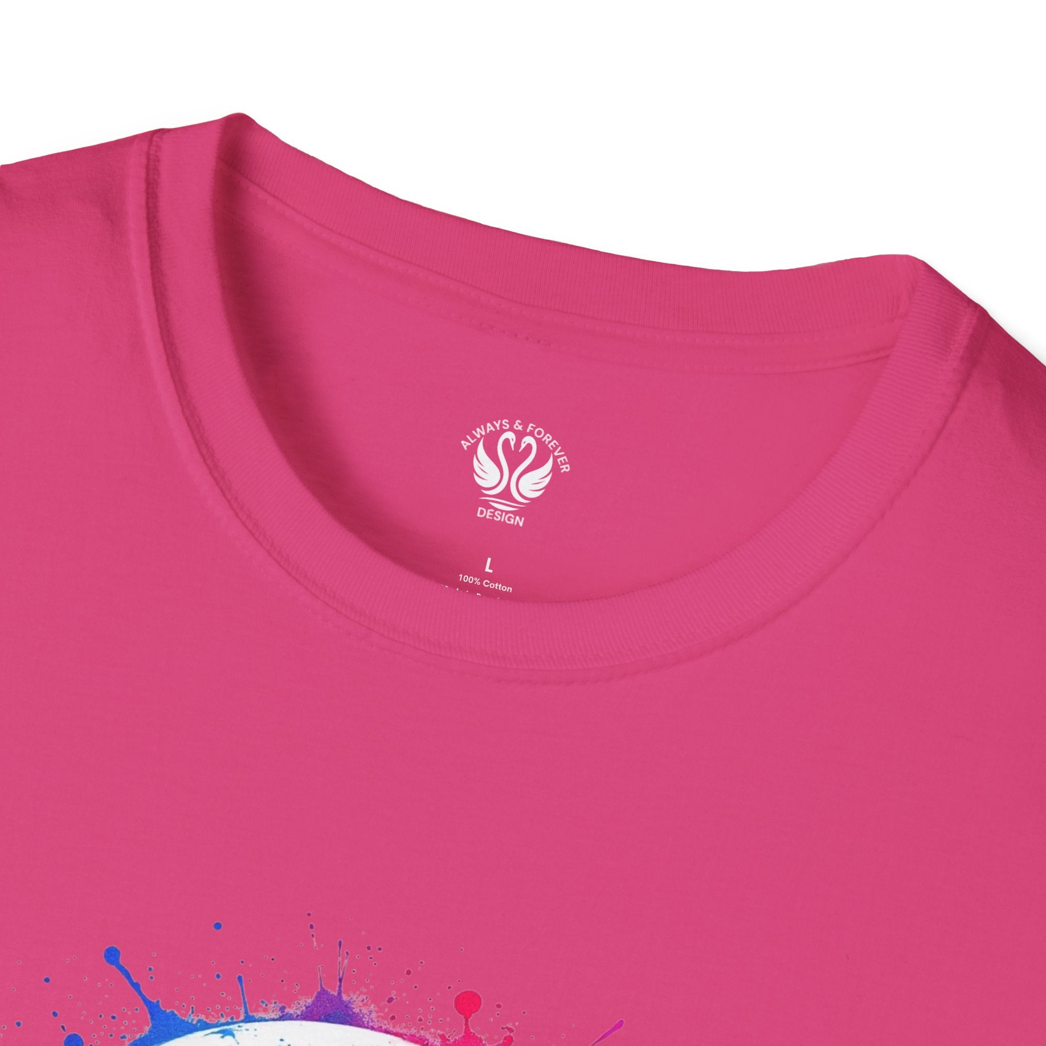 Colorful Handprint Football Unisex T-Shirt, Fun Tee for Kids and Adults, Gift for Artists, Birthday, Art Lovers and Celebrations