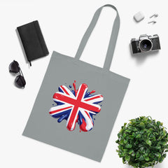 Union Jack Cotton Tote Bag, British Flag Tote, Eco-Friendly Shopping Bag, Travel and Everyday Use Bag, Gift for Patriots