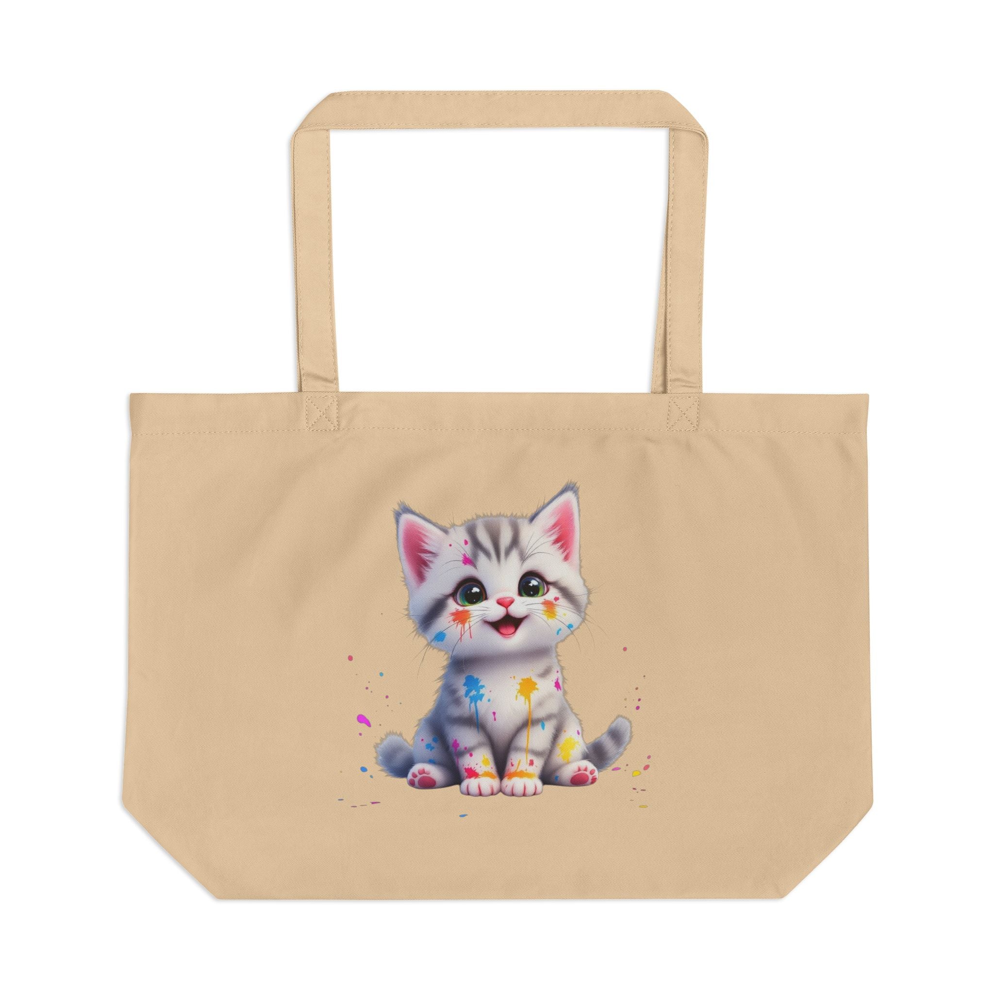 Cute Cat Eco Tote Bag - Perfect for Everyday Use, Gifts, and Cat Lovers