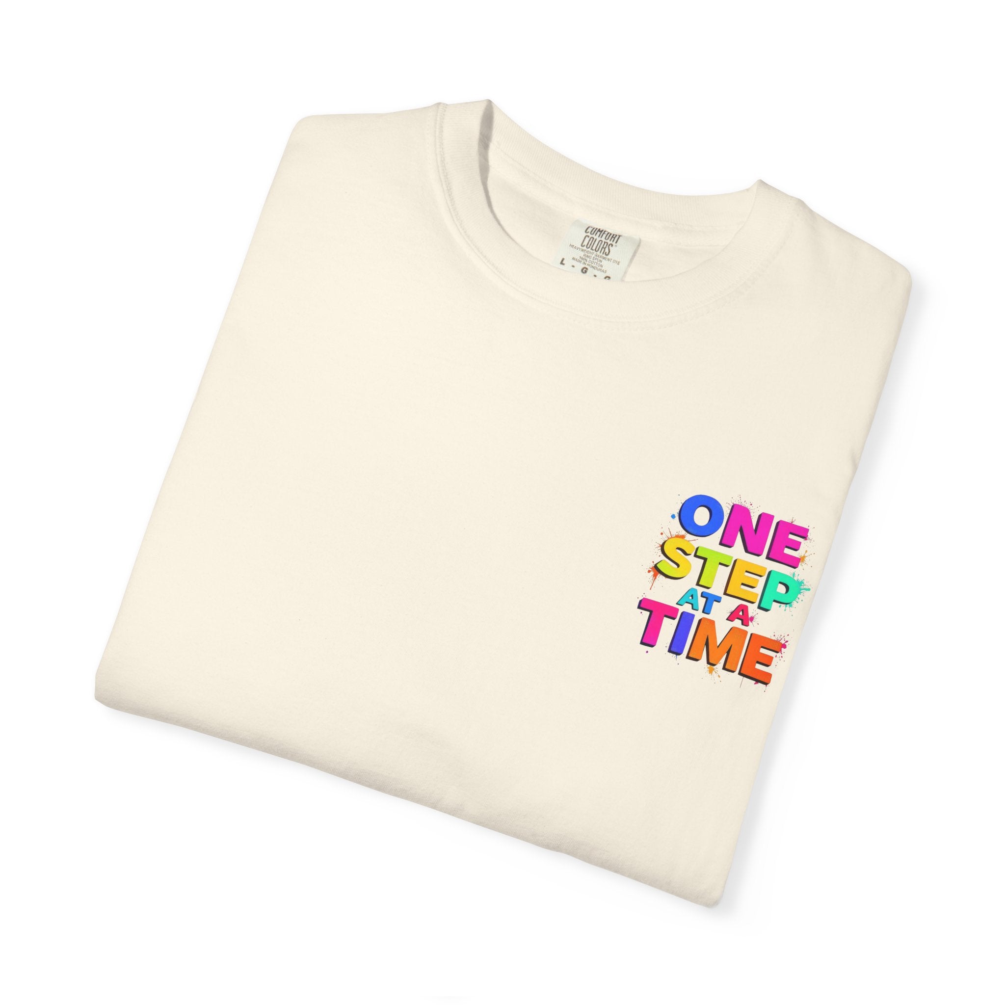 One Step at a Time Graphic T-Shirt, Unisex Vintage Tee, Perfect for Festivals, Beach Days, and Casual Wear, Gift for Sun Lovers
