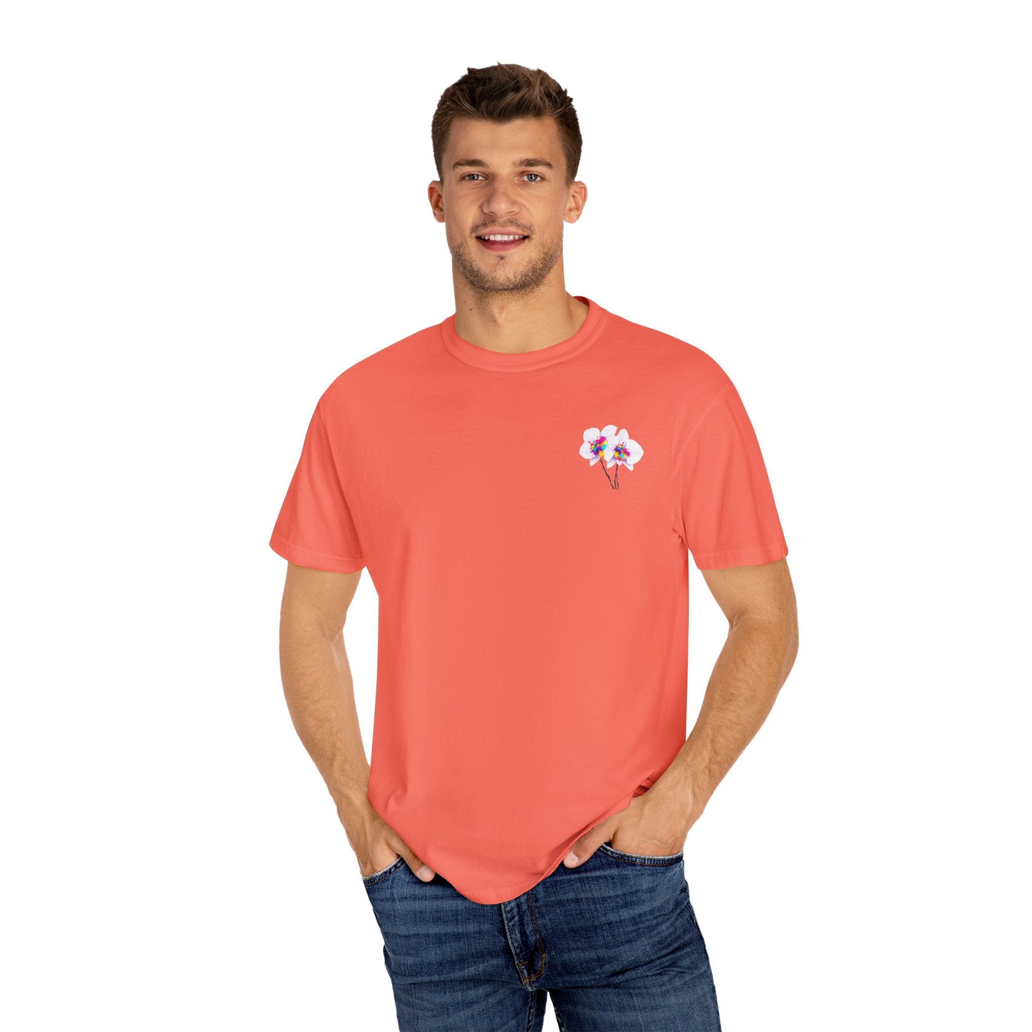 Flower  Unisex Party T-Shirt - Bright & Fun Graphic Tee for Celebrations, Summer Events, Festivals, Birthdays, Casual Wear