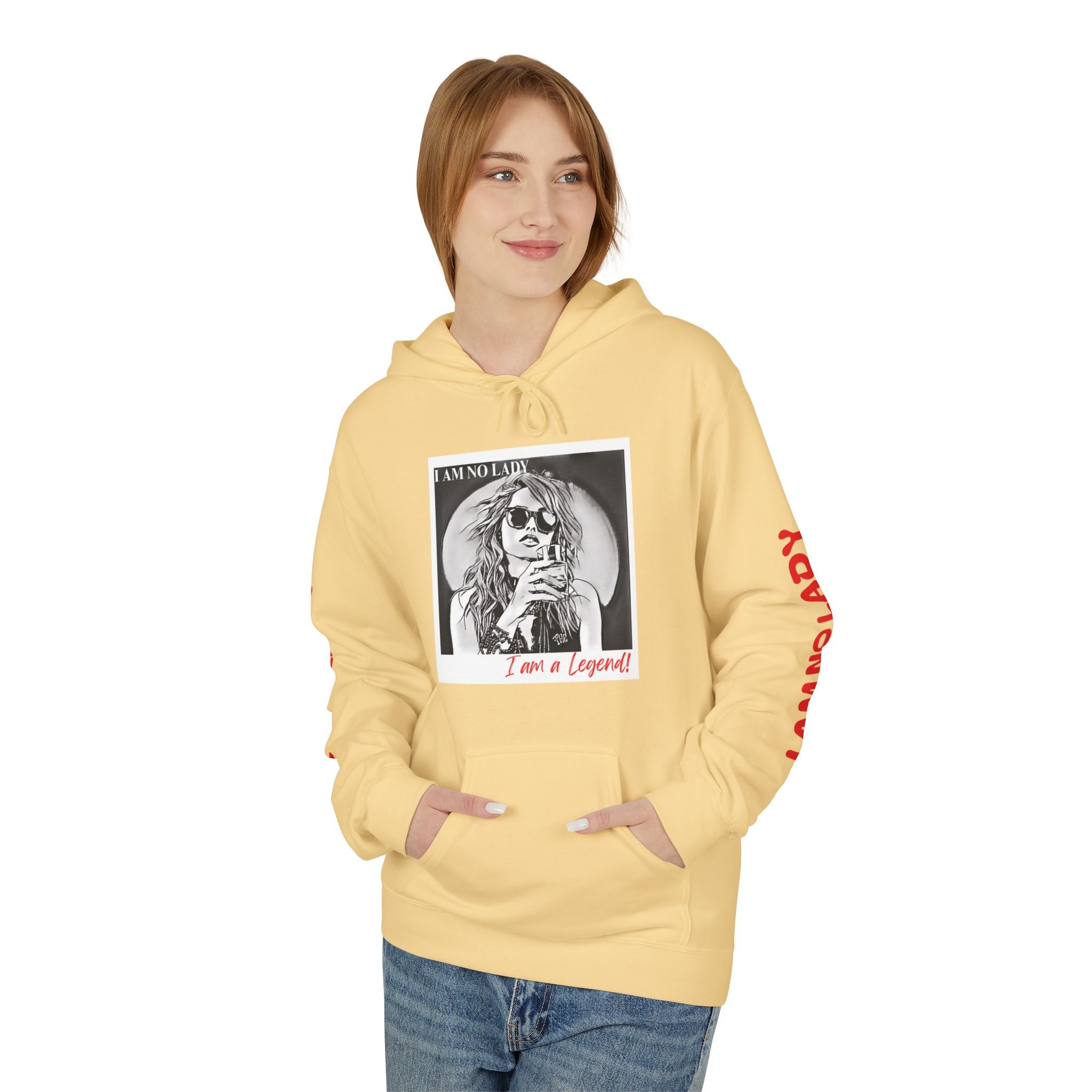 Legendary Spirit Hoodie - Unisex Fleece Sweatshirt, Motivational Gift, Trendy Streetwear, Perfect for Casual Days, Unique Statement Piece