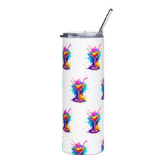 Colorful Martini Stainless Steel Tumbler - 20oz, Perfect for Parties & Celebrations