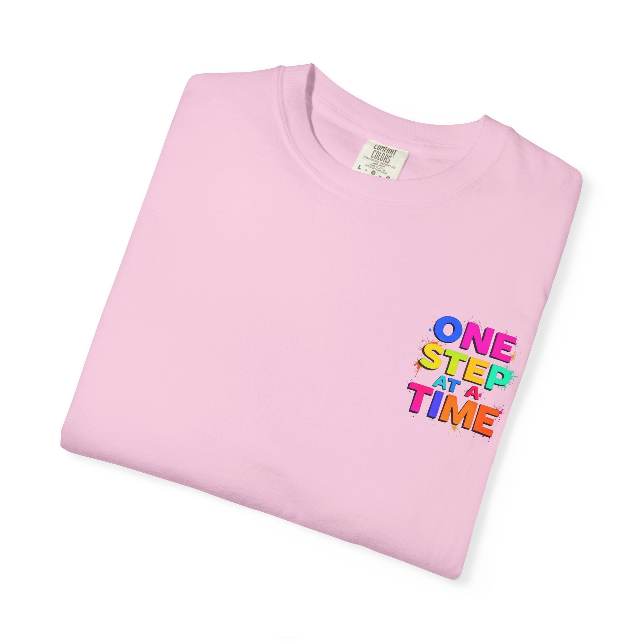 One Step at a Time Graphic T-Shirt, Unisex Vintage Tee, Perfect for Festivals, Beach Days, and Casual Wear, Gift for Sun Lovers