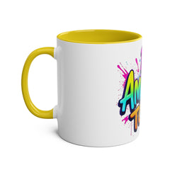 Inspirational Two-Tone Coffee Mug - Be Amazing Today! - 11oz