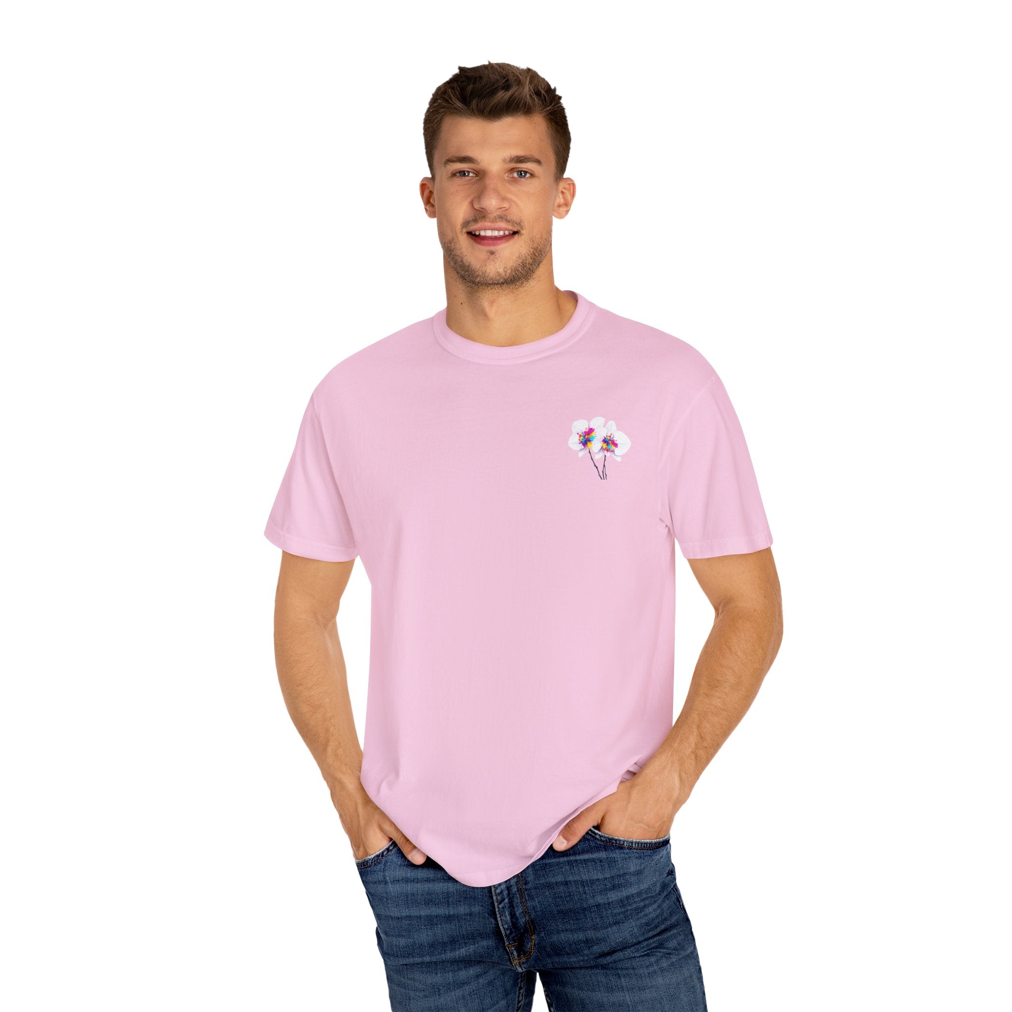 Flower  Unisex Party T-Shirt - Bright & Fun Graphic Tee for Celebrations, Summer Events, Festivals, Birthdays, Casual Wear