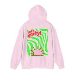 Colorful Party-Themed Hooded Sweatshirt – Perfect for Celebrations, Casual Wear, Gifts, Festivals, Unisex Style