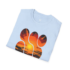 Sunset Inspired Unisex T-Shirt, Colorful Graphic Tee, Retro Summer Apparel, Gift for Friends, Casual Weekend Wear