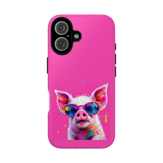 Colorful Pig Phone Case - Tough & Stylish