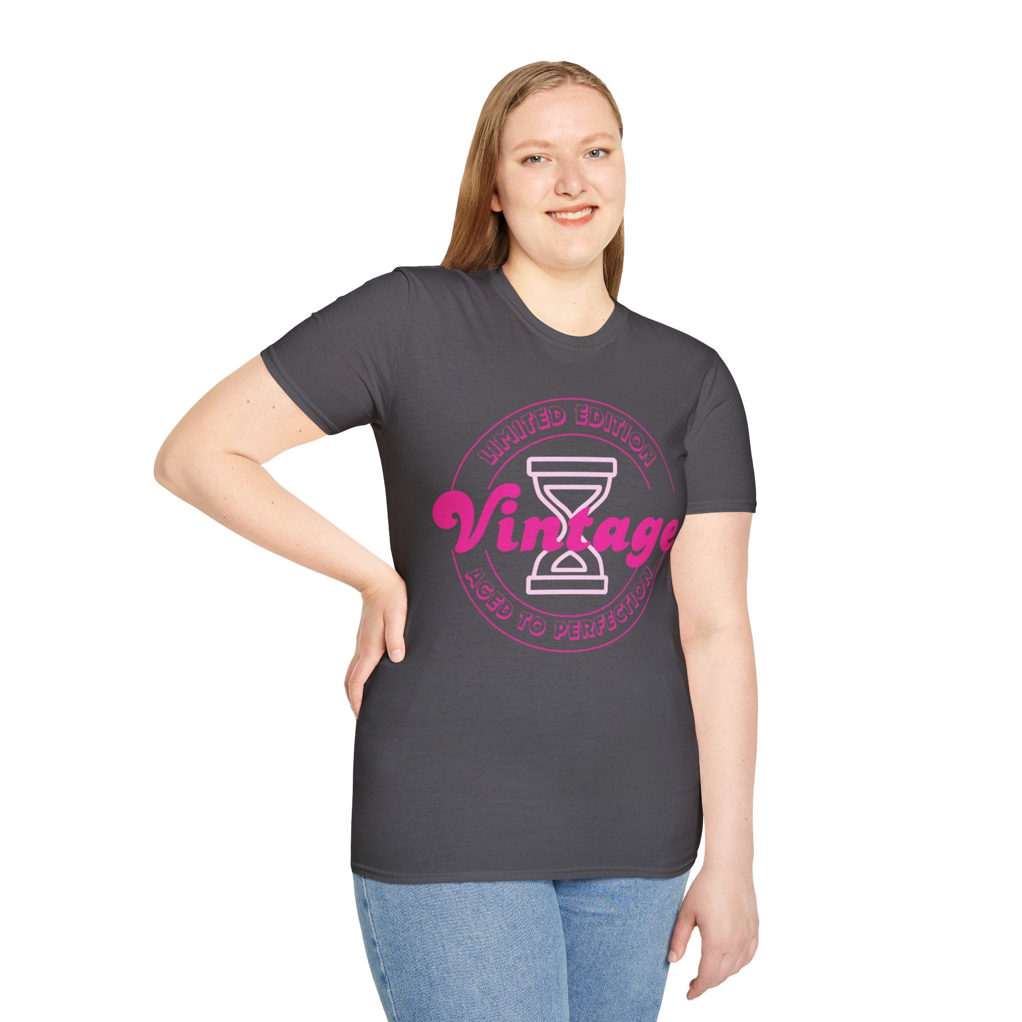 Vintage Inspired Unisex Softstyle T-Shirt - Perfect for Retro Lovers, Casual Outings, Birthdays, Anniversaries, Gift Ideas