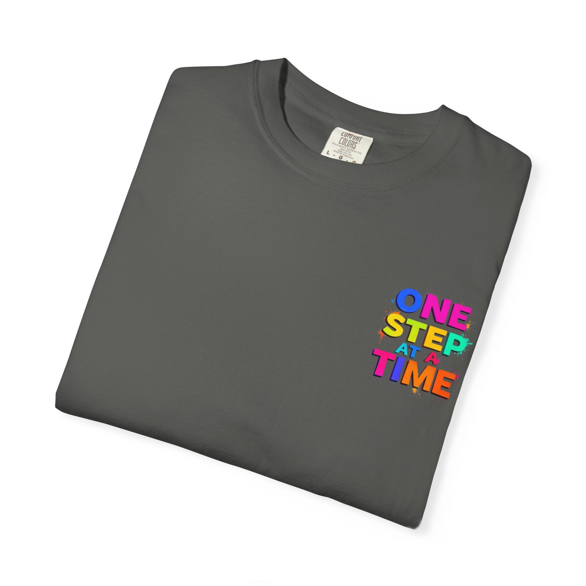 One Step at a Time Graphic T-Shirt, Unisex Vintage Tee, Perfect for Festivals, Beach Days, and Casual Wear, Gift for Sun Lovers