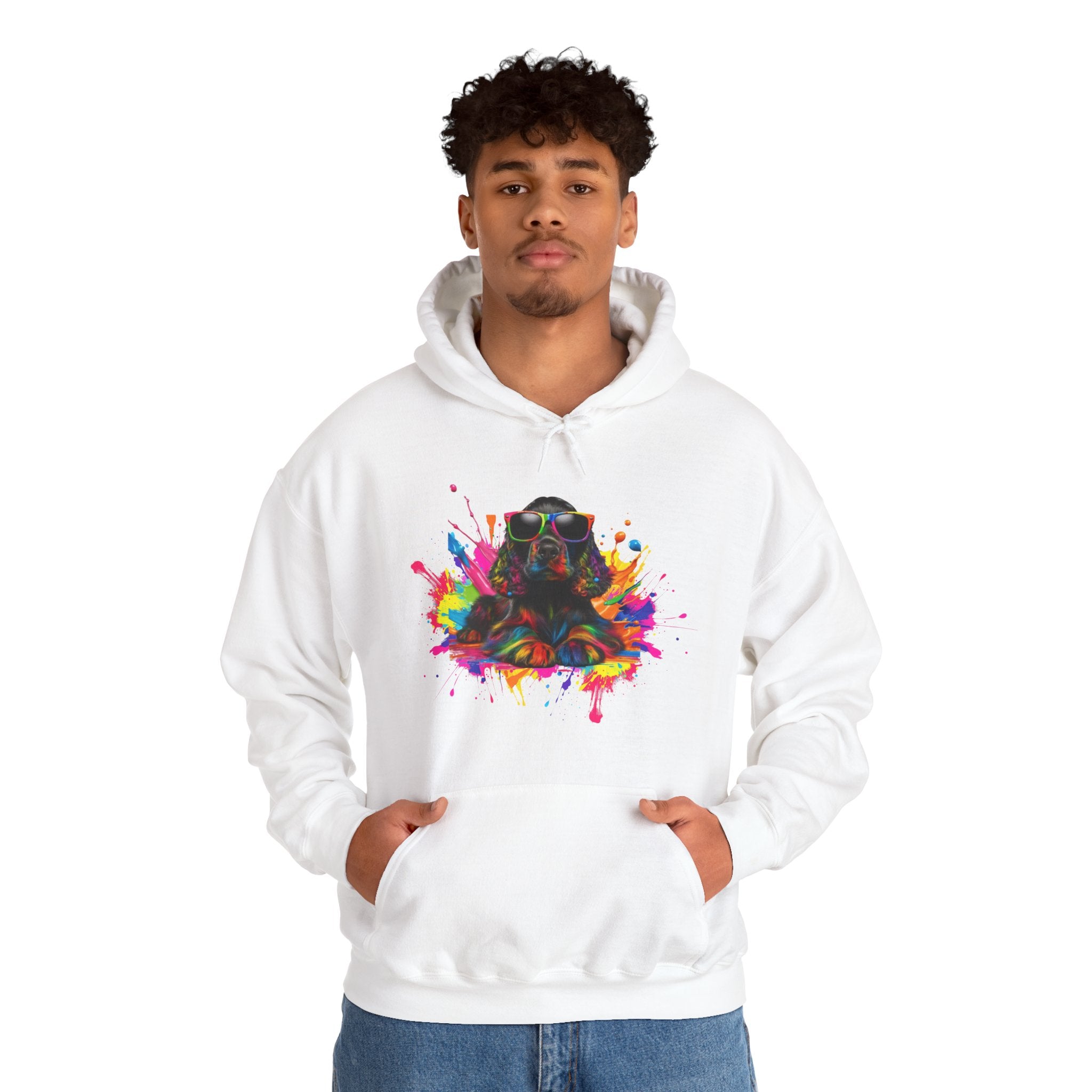 Colorful Artistic Sweatshirt, Unisex Hoodie, Vibrant Design Hoodie, Cozy Pullover, Perfect Gift for Art Lovers