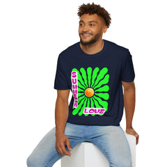 Retro Summer Love T-Shirt | Unisex, Colorful Graphic Tee, Perfect for Festivals, Beach Days, and Summer Celebrations