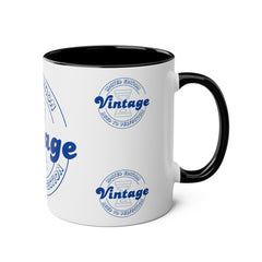 Vintage Limited Edition Two-Tone Coffee Mug - Aged to Perfection