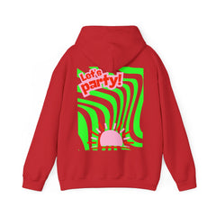 Colorful Party-Themed Hooded Sweatshirt – Perfect for Celebrations, Casual Wear, Gifts, Festivals, Unisex Style