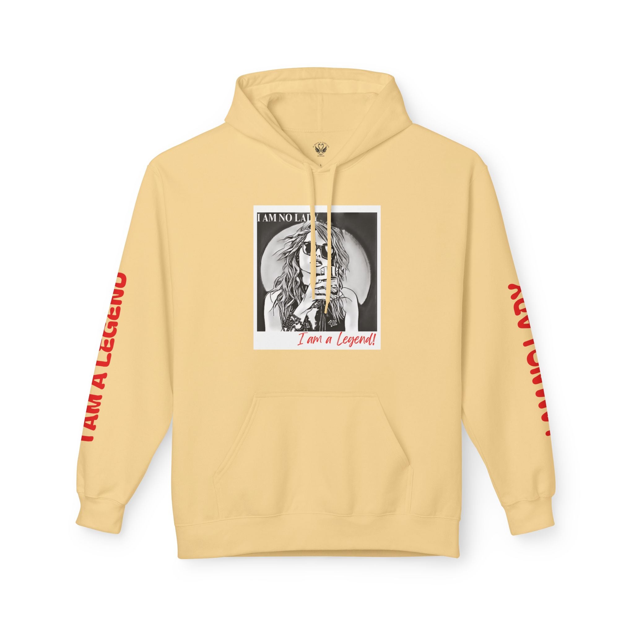 Legendary Spirit Hoodie - Unisex Fleece Sweatshirt, Motivational Gift, Trendy Streetwear, Perfect for Casual Days, Unique Statement Piece