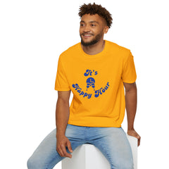 Unisex Happy Hour T-Shirt, Perfect for Parties, Casual Outings, Gifts, and Celebrations