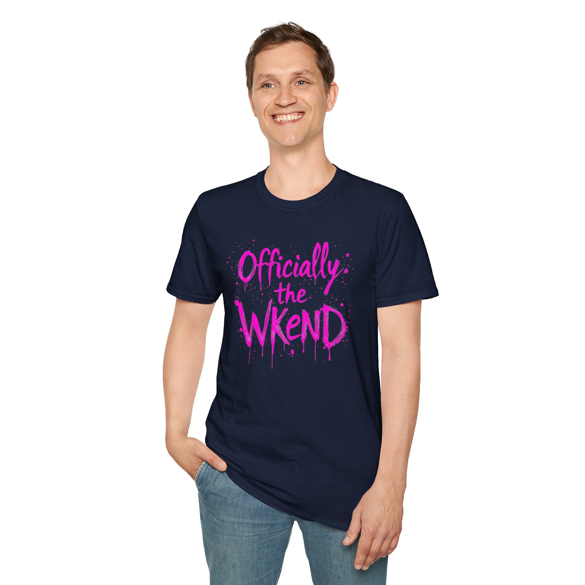Officially the Wkend Unisex T-Shirt, Weekend Shirt, Fun Graphic Tee, Casual Summer Wear, Gift for Friends, Relaxed Style
