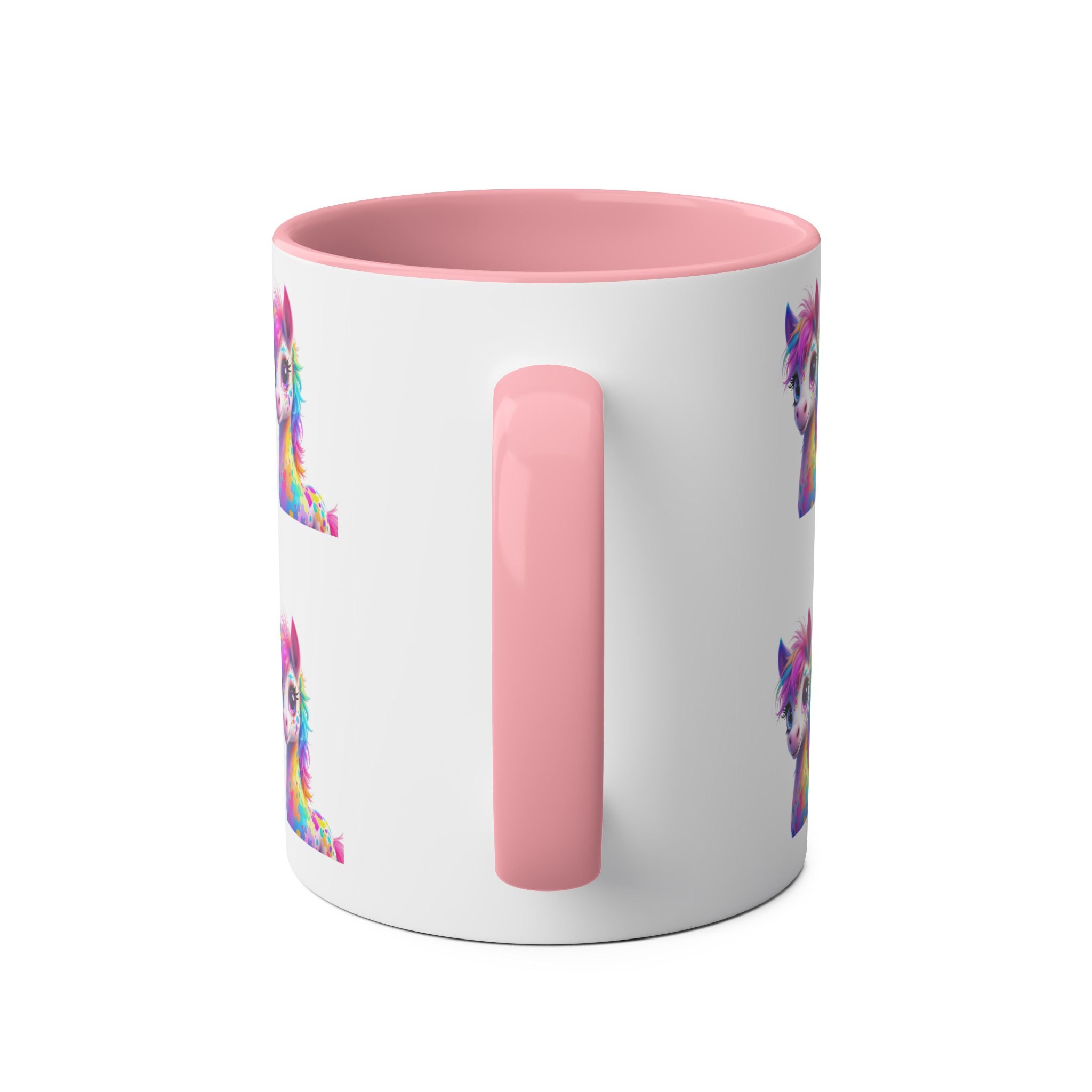 Whimsical Unicorn Two-Tone Coffee Mug - 11oz Colorful Design
