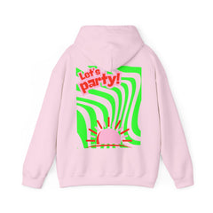 Colorful Party-Themed Hooded Sweatshirt – Perfect for Celebrations, Casual Wear, Gifts, Festivals, Unisex Style