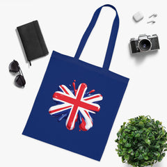 Union Jack Cotton Tote Bag, British Flag Tote, Eco-Friendly Shopping Bag, Travel and Everyday Use Bag, Gift for Patriots
