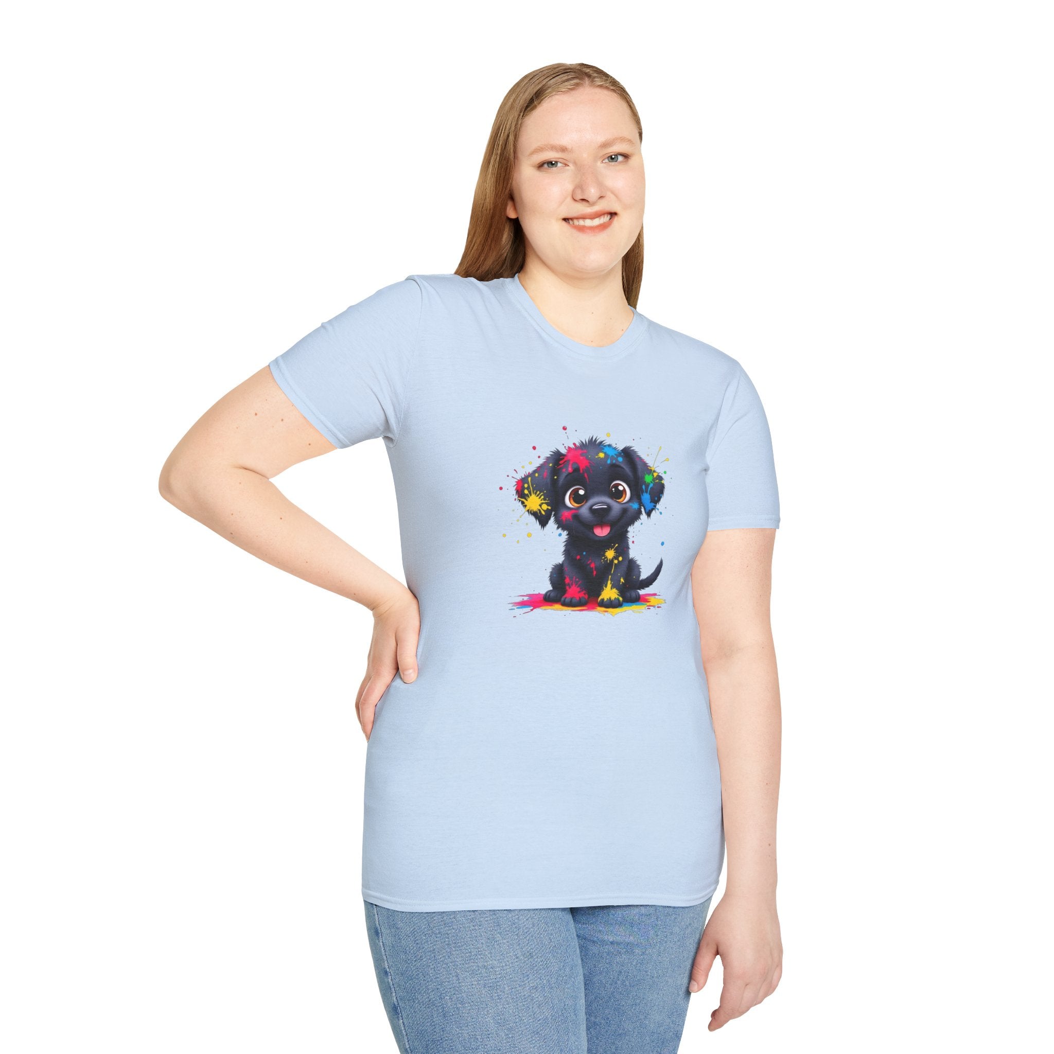 Cute Puppy Art Unisex T-Shirt, Dog Lover Shirt, Pet Parent Gift, Casual Wear, Funny Graphic Tee