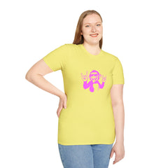 Rockin' Monkey Unisex Softstyle T-Shirt | Fun Graphic Tee | Great Gift for Music Lovers | Perfect for Parties & Casual Wear