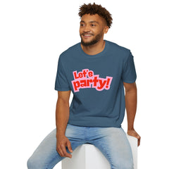 Let's Party! Unisex Softstyle T-Shirt - Fun Casual Wear for Celebrations, Birthdays, Festivals, Everyday Comfort