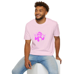 Rockin' Monkey Unisex Softstyle T-Shirt | Fun Graphic Tee | Great Gift for Music Lovers | Perfect for Parties & Casual Wear